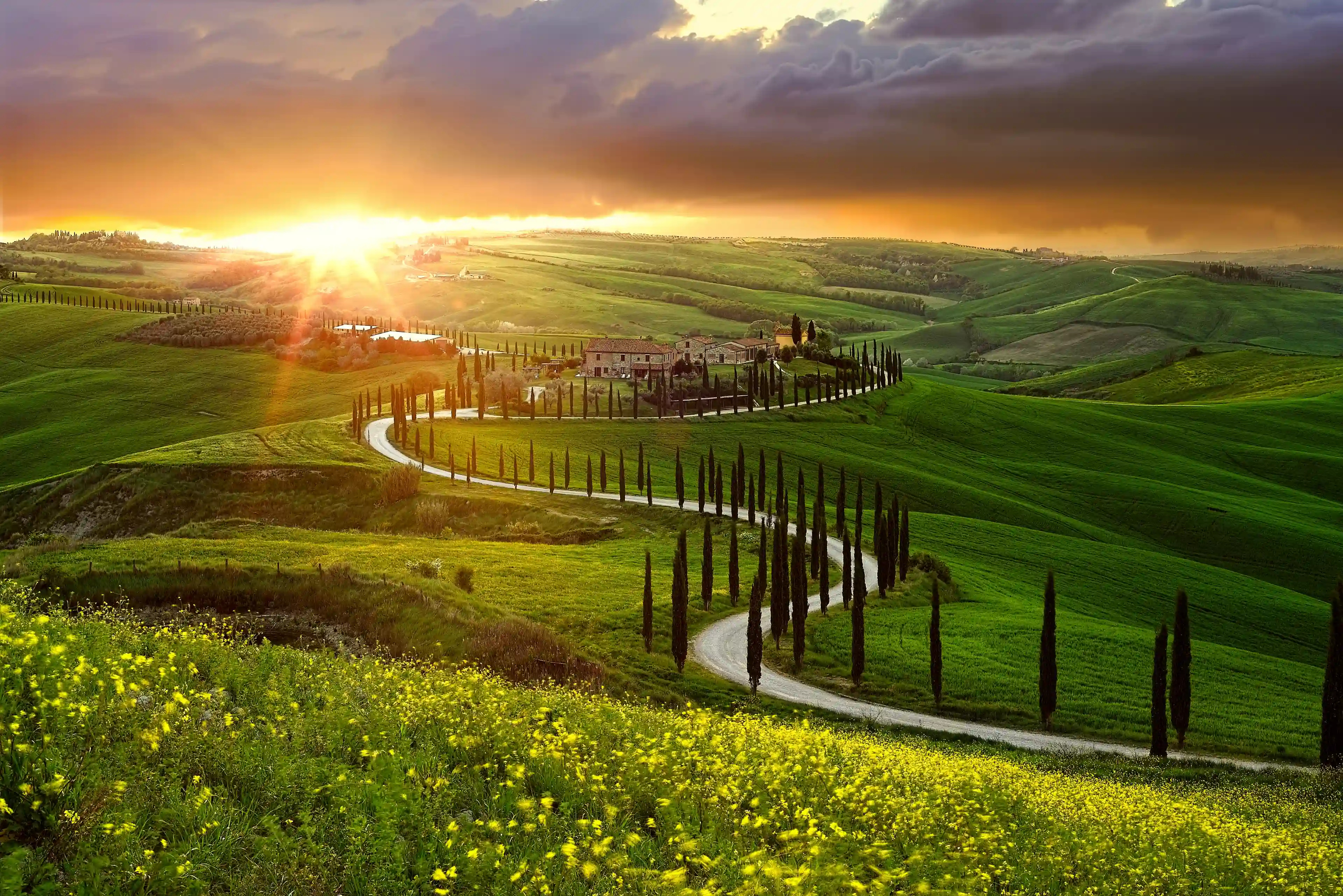 **Italy**
Italy is a country of rich history, famous cuisine and stunning landscapes. Explore Tuscany’s vineyards, drive along the Amalfi Coast, admire Florence’s Renaissance art. From rolling hills and historic cities to coastal towns and cultural landmarks.